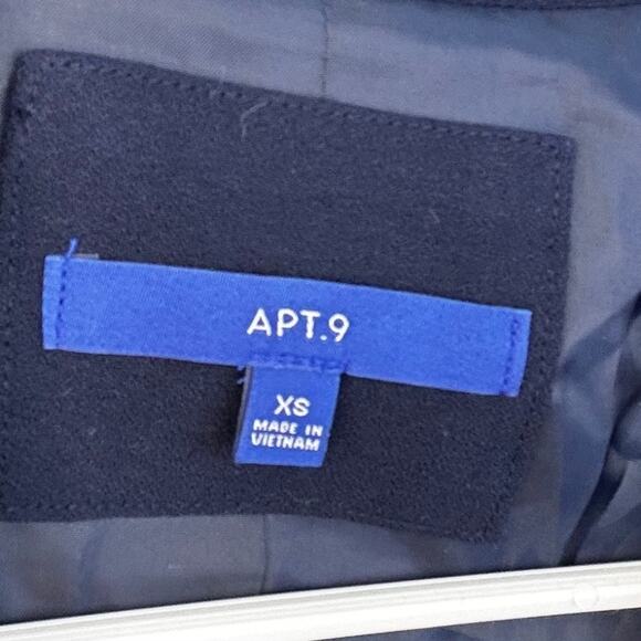 Apt. 9 Women’s XS Navy Blue Open Front Blazer Lined Jacket NEW - Picture 3 of 4